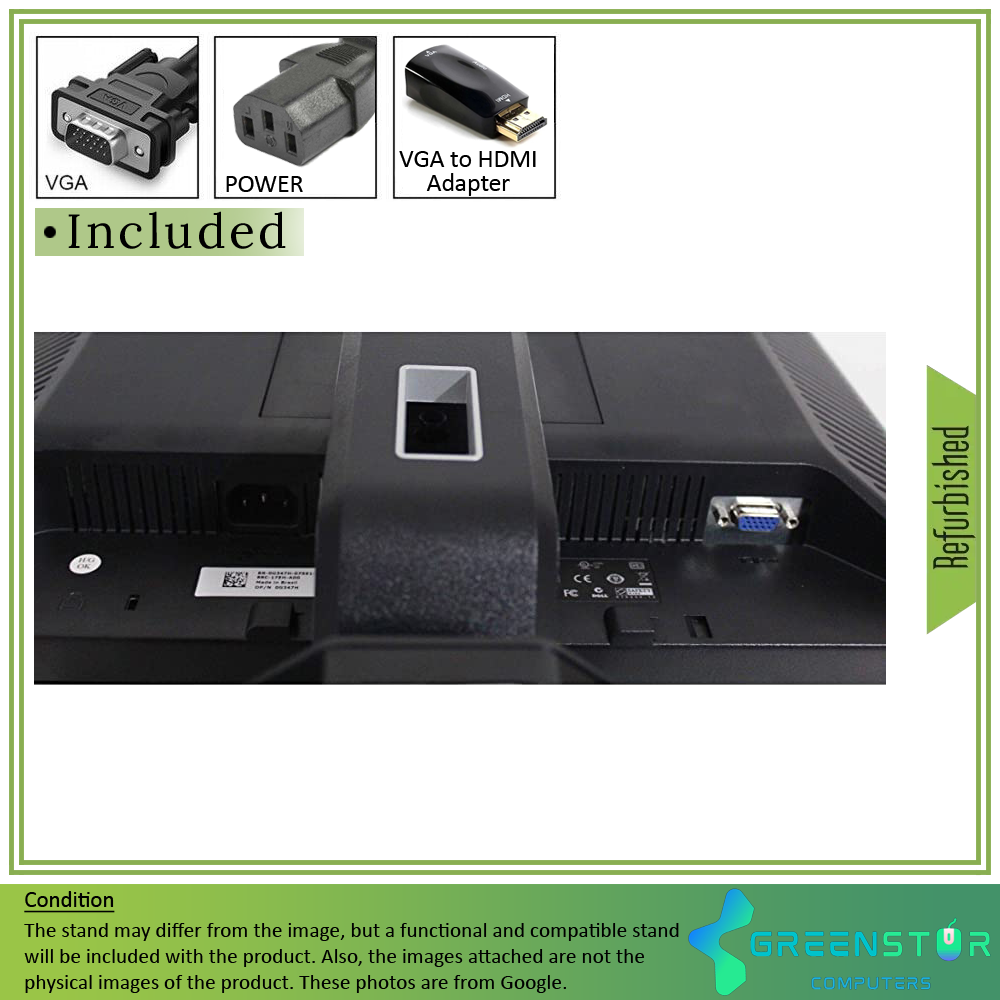  Refurbished(Good) -Dell E198FP 19" Square 1280x1024 Flat Panel LCD TFT Monitor